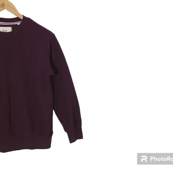 Aritzia TNA Cozy Fleece Perfect Crew Sweatshirt Women's Size XS - Picture 4 of 16